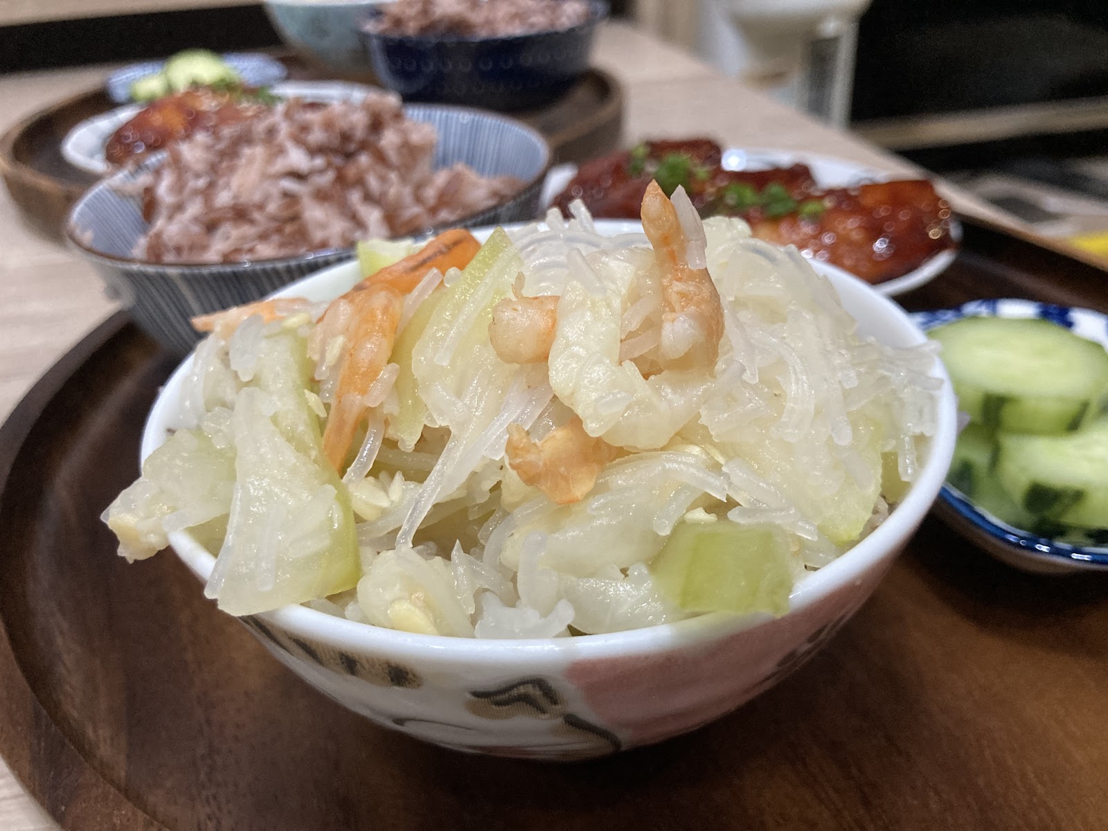 Hairy Cucumber with glass noodles and dried shrimp