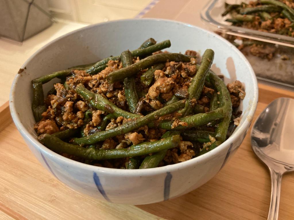 Pork and String Beans with Preserved Mustard Greens