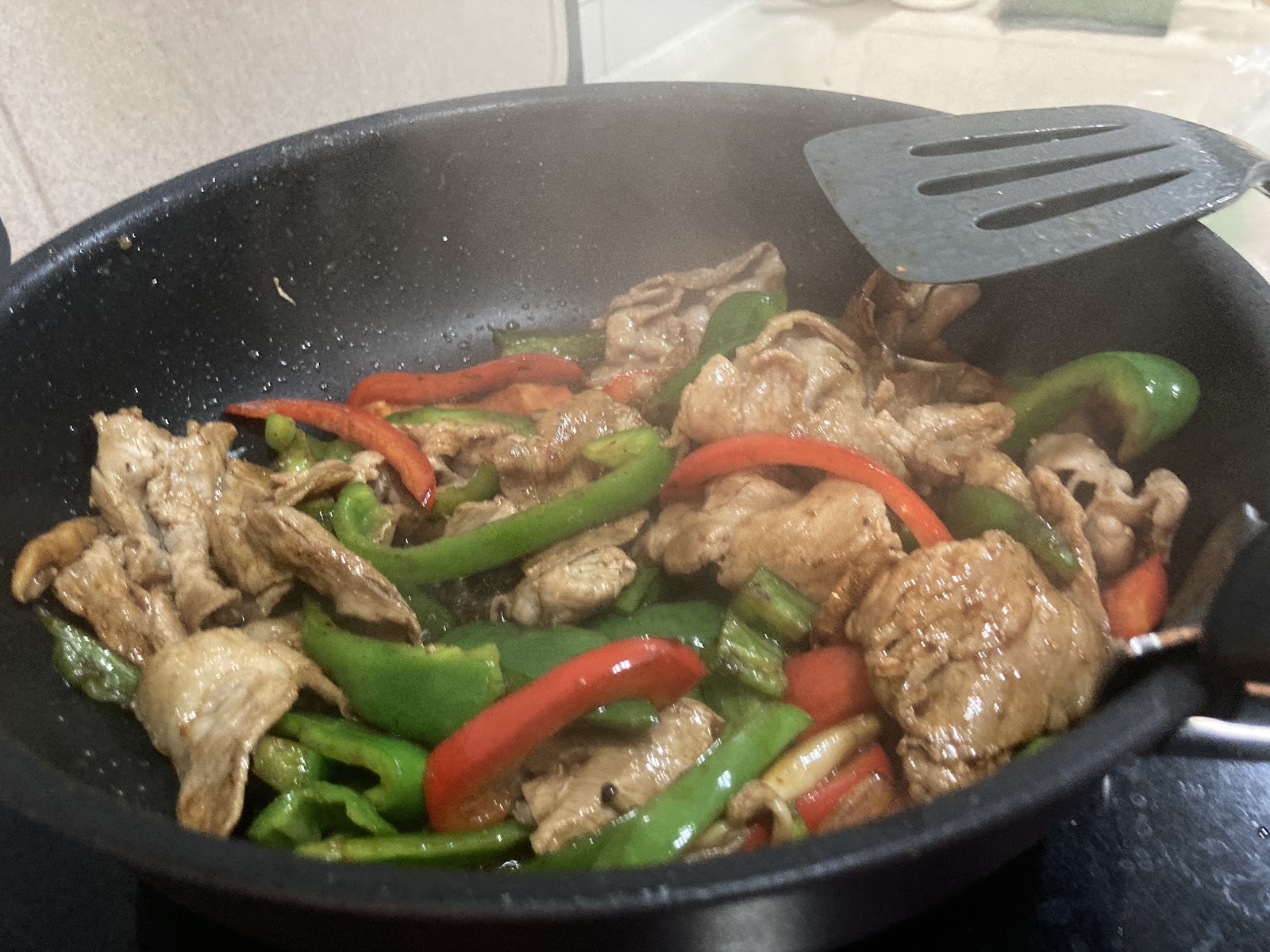Pork and Peppers Stir Fry