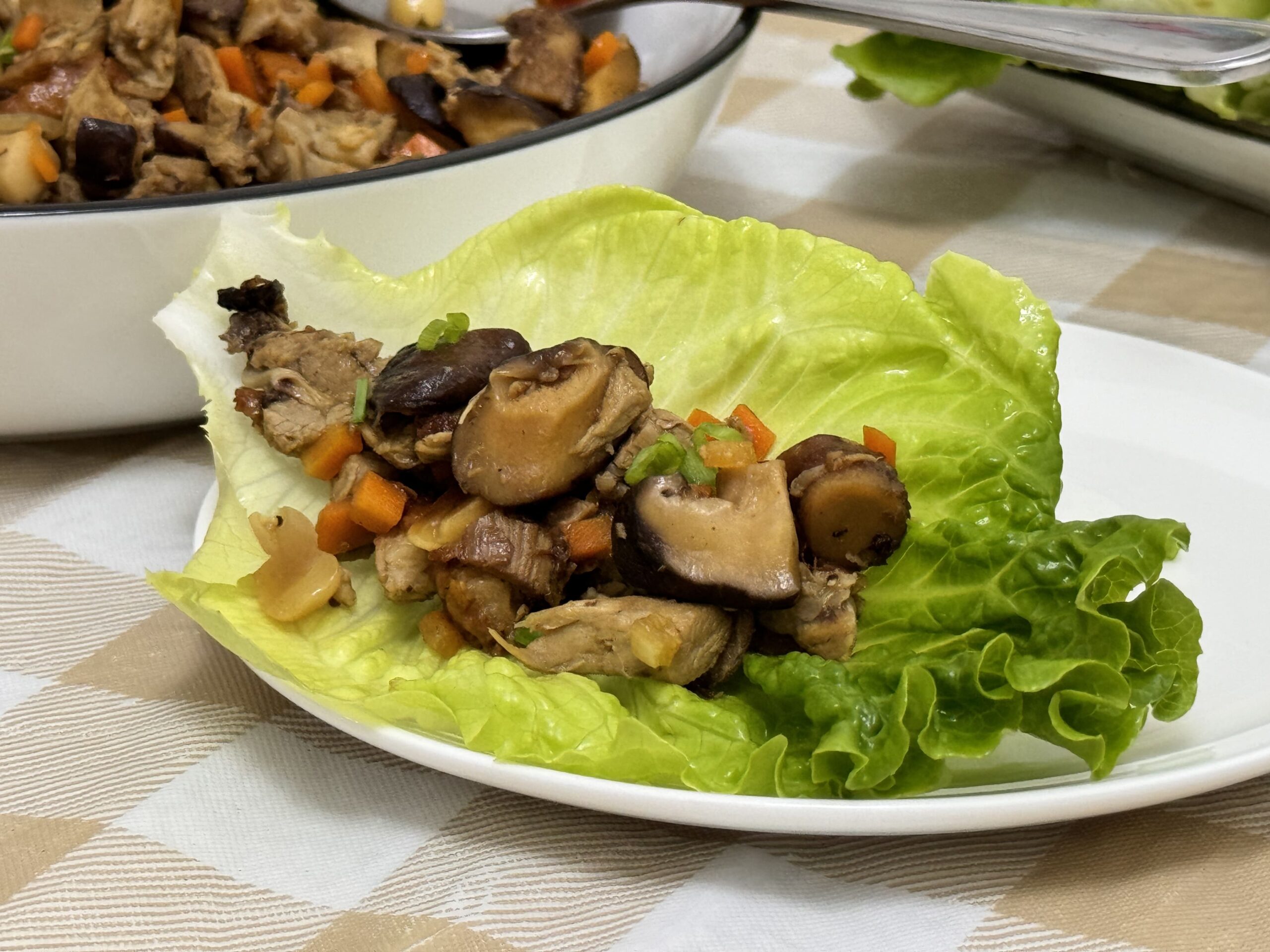 Low Carb Duck and Shiitake Lettuce Cups