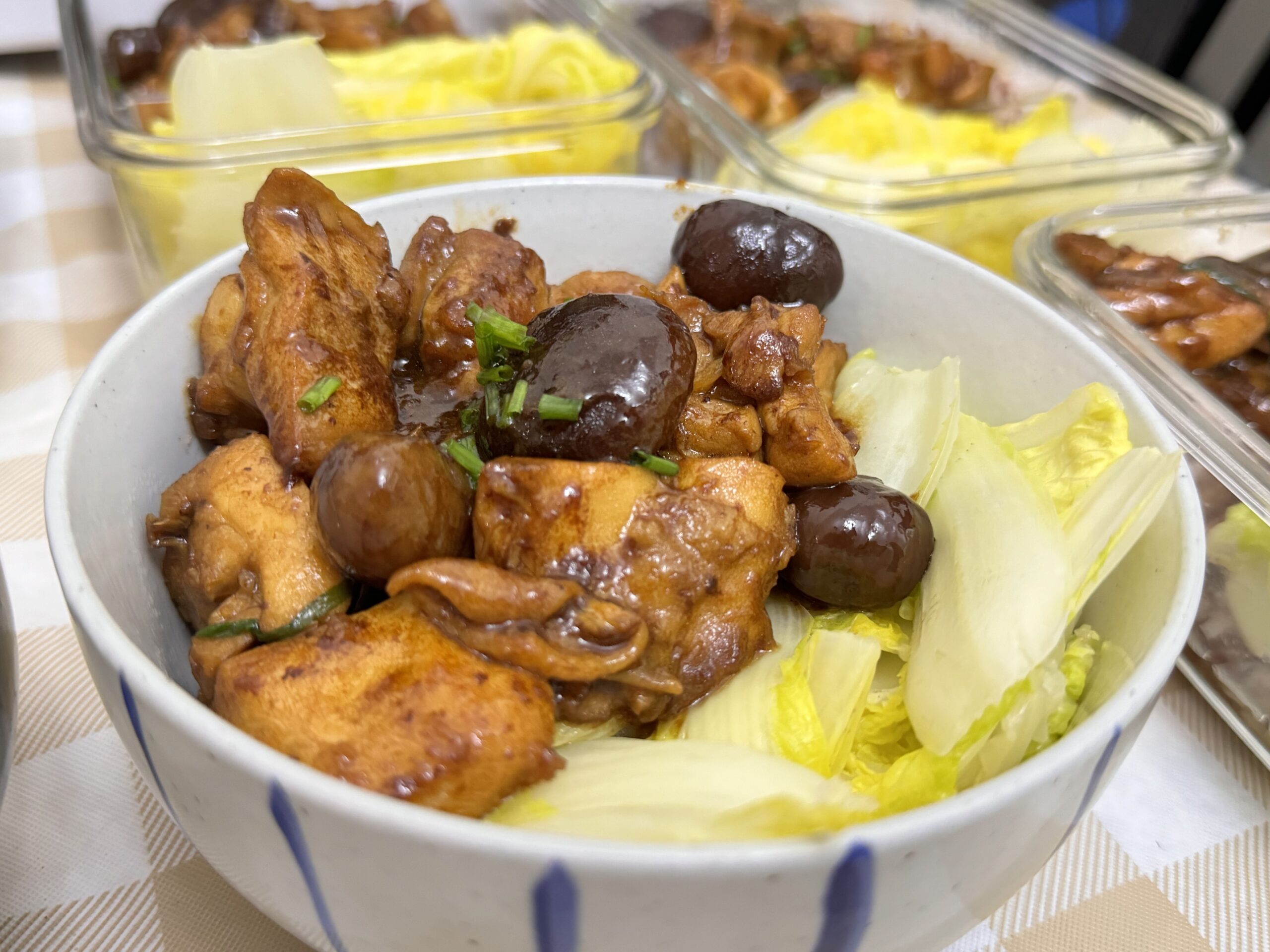 Cantonese Chestnut Chicken and Shiitake Stew